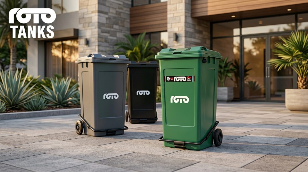 Large waste bins Kenya plastic rotomoulded commercial use